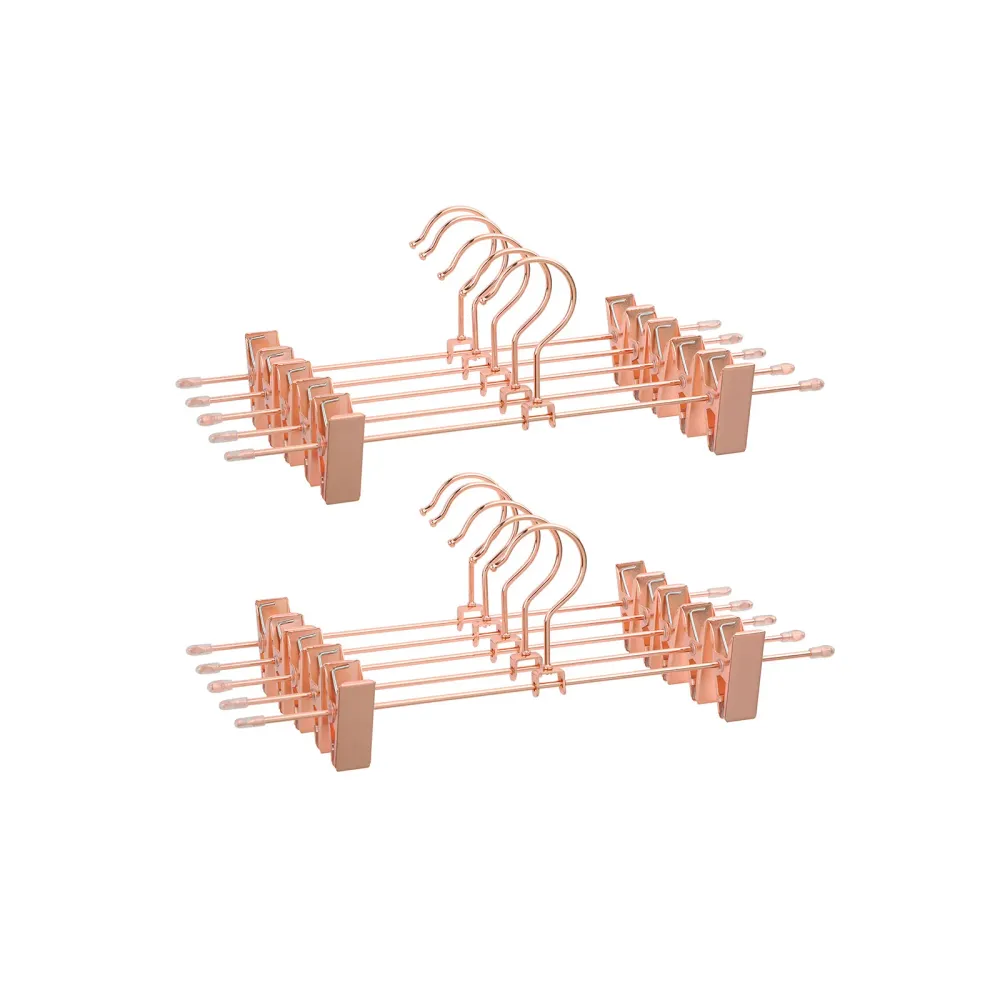 10 Cintres pinces rose gold SONGMICS