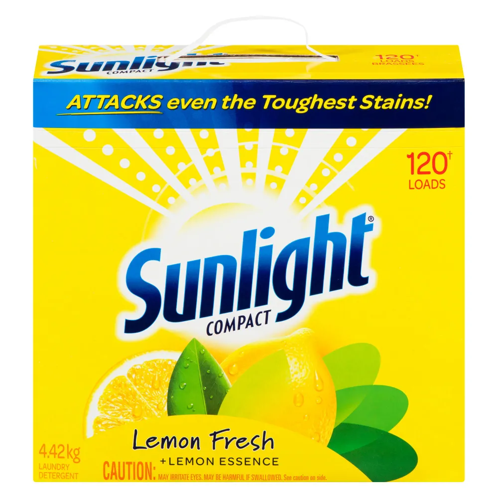 Détergent à lessive en poudre citron frais Sunlight, 4,42 kg