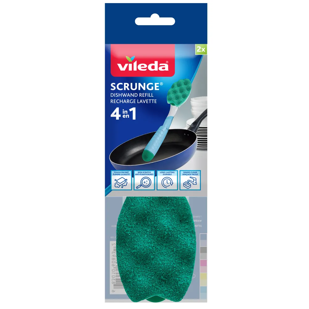 Vileda Scrunge Recharge Lavette 4 en 1