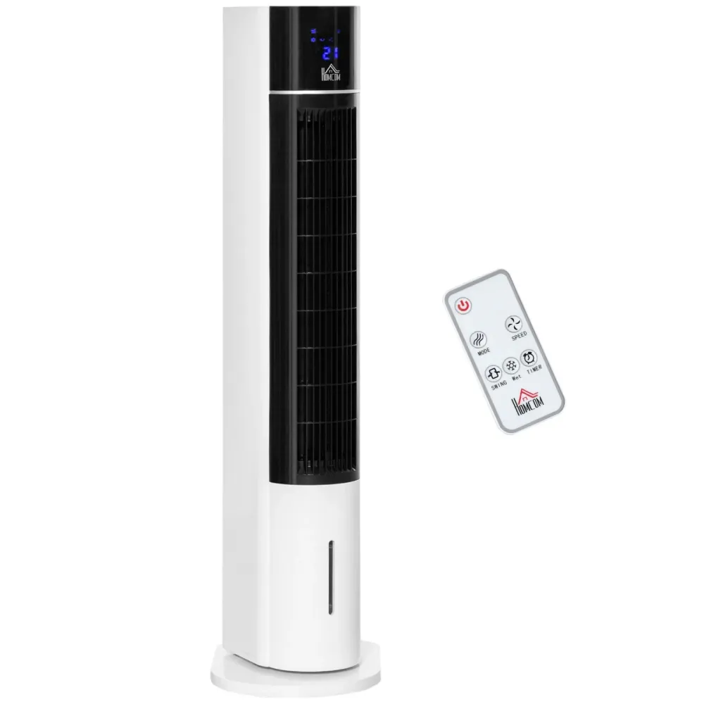 EASYCOMFORT Ventilateur de refroidissement par évaporation 3 modes et 3 vitesses, minuterie, oscillation et télécommande,...
