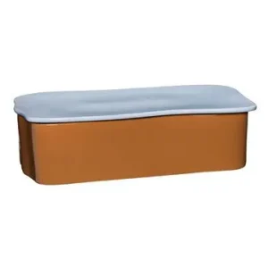 Bocal de rangement en céramique marron Amare Hübsch - 33cm