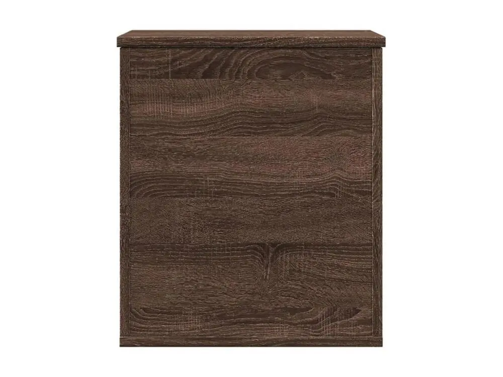 Boîte de rangement chêne marron 40x42x46 cm bois d'ingénierie
