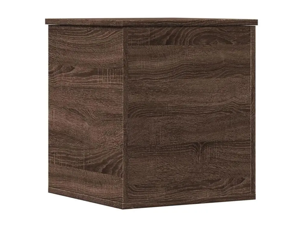 Boîte de rangement chêne marron 40x42x46 cm bois d'ingénierie