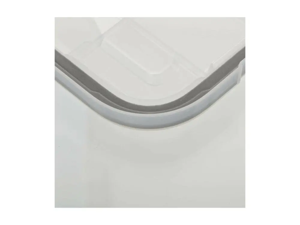Boîte de rangement en polypropylène translucide 50L fermeture à clip