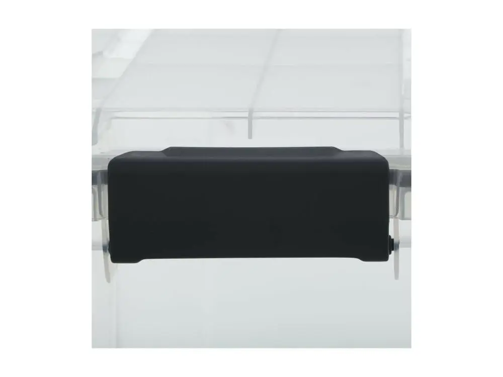 Boîte de rangement en polypropylène translucide 50L fermeture à clip