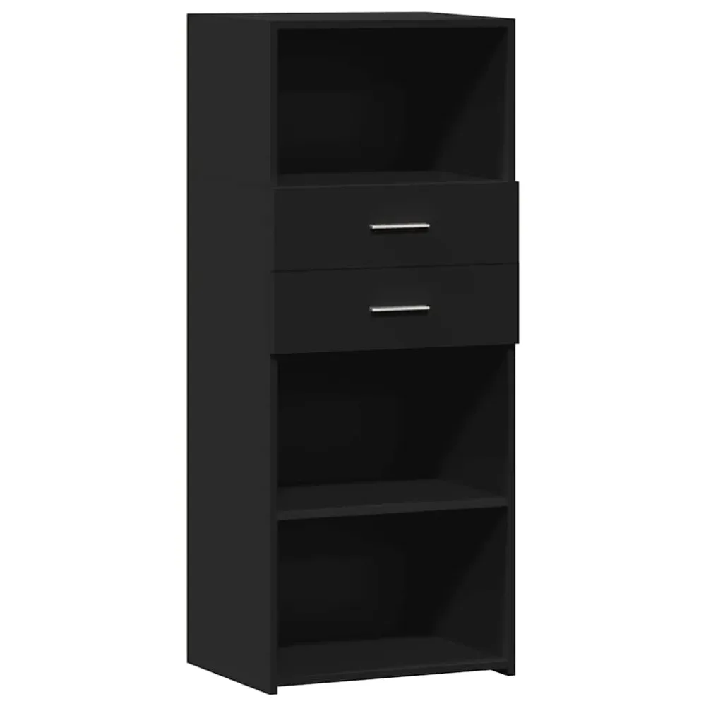 Buffet bahut commode armoire meuble de rangement organisateur cuisine salle de séjour salon haut 50 x 42,5 x 124 cm bois d...