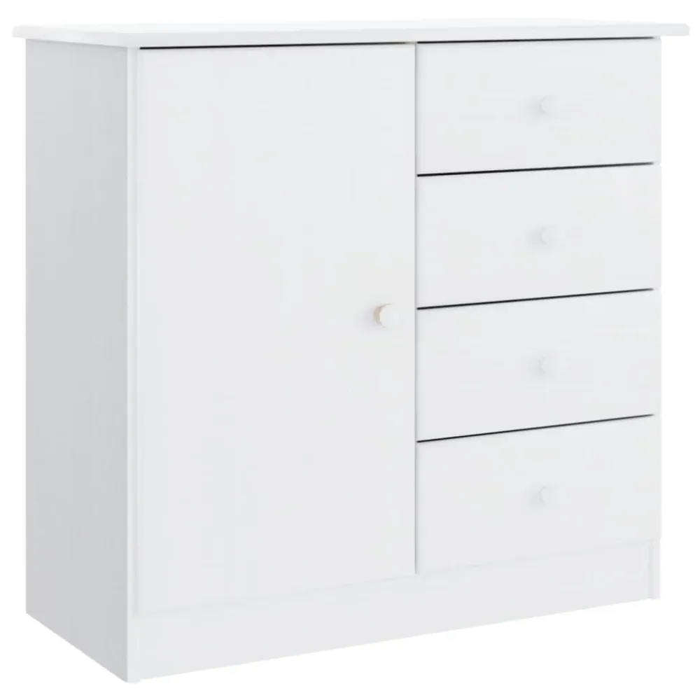Buffet bahut commode armoire meuble de rangement organisateur cuisine salle de séjour salon 77 x 35 x 73 cm bois massif de...
