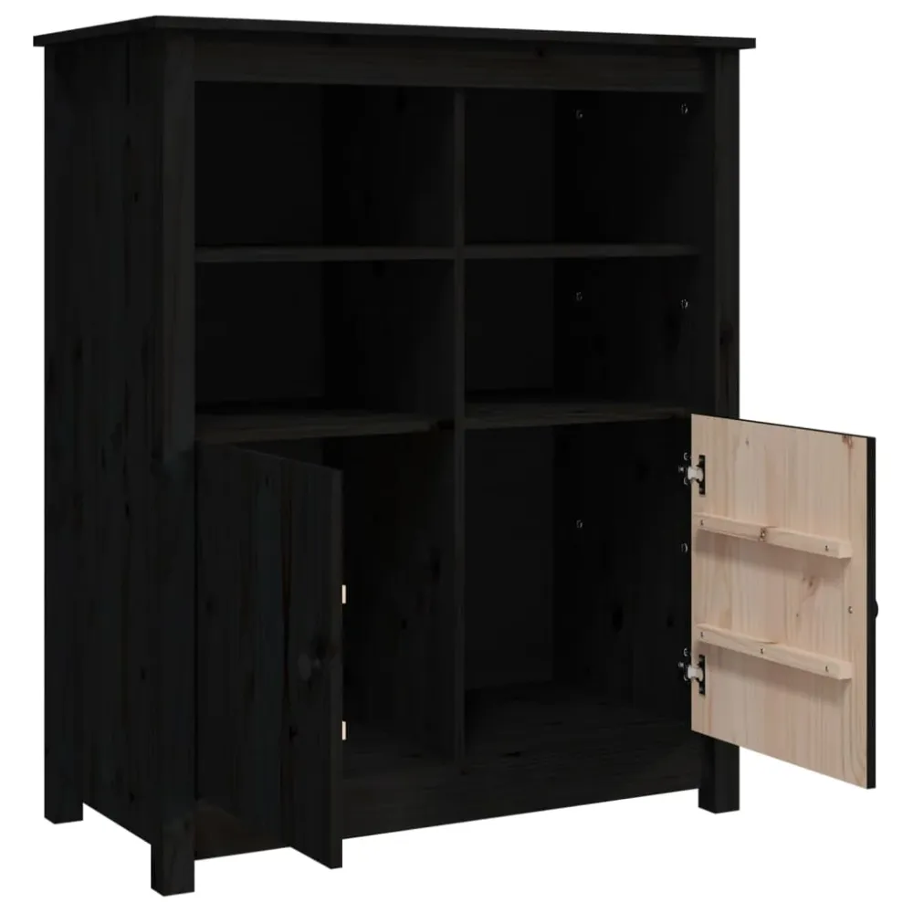 Buffet bahut commode armoire meuble de rangement organisateur cuisine salle de séjour salon 83 x 41,5 x 100 cm bois massif...