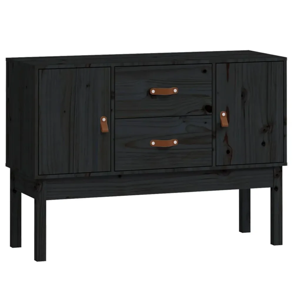 Buffet bahut commode armoire meuble de rangement organisateur cuisine salle de séjour salon 110 x 40 x 78 cm bois massif d...
