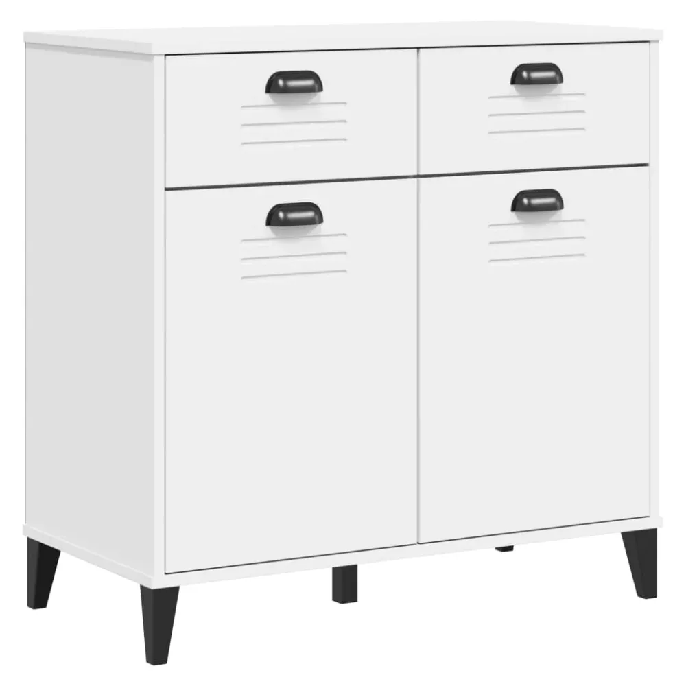 Buffet bahut commode armoire meuble de rangement organisateur cuisine salle de séjour salon 80 x 40 x 80 cm bois d'ingénie...