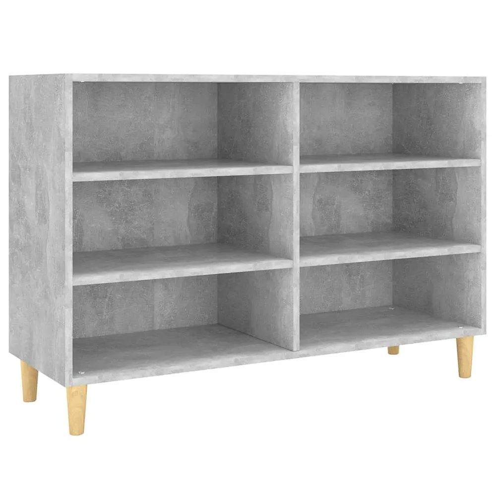 Buffet bahut commode armoire meuble de rangement organisateur cuisine salle de séjour salon 103,5 x 35 x 70 cm bois d'ingé...