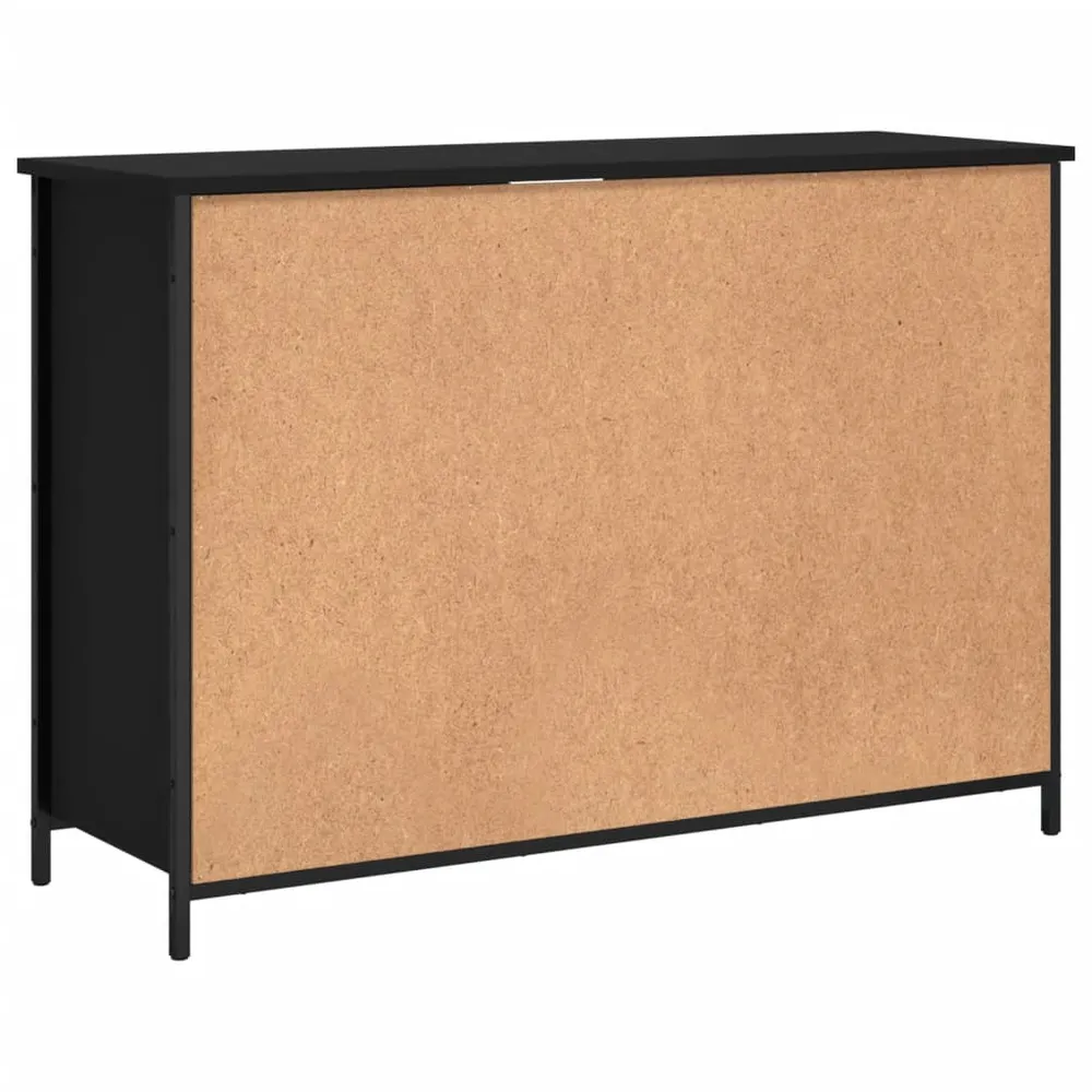 Buffet bahut commode armoire meuble de rangement organisateur cuisine salle de séjour salon 100 x 35 x 70 cm bois d'ingéni...