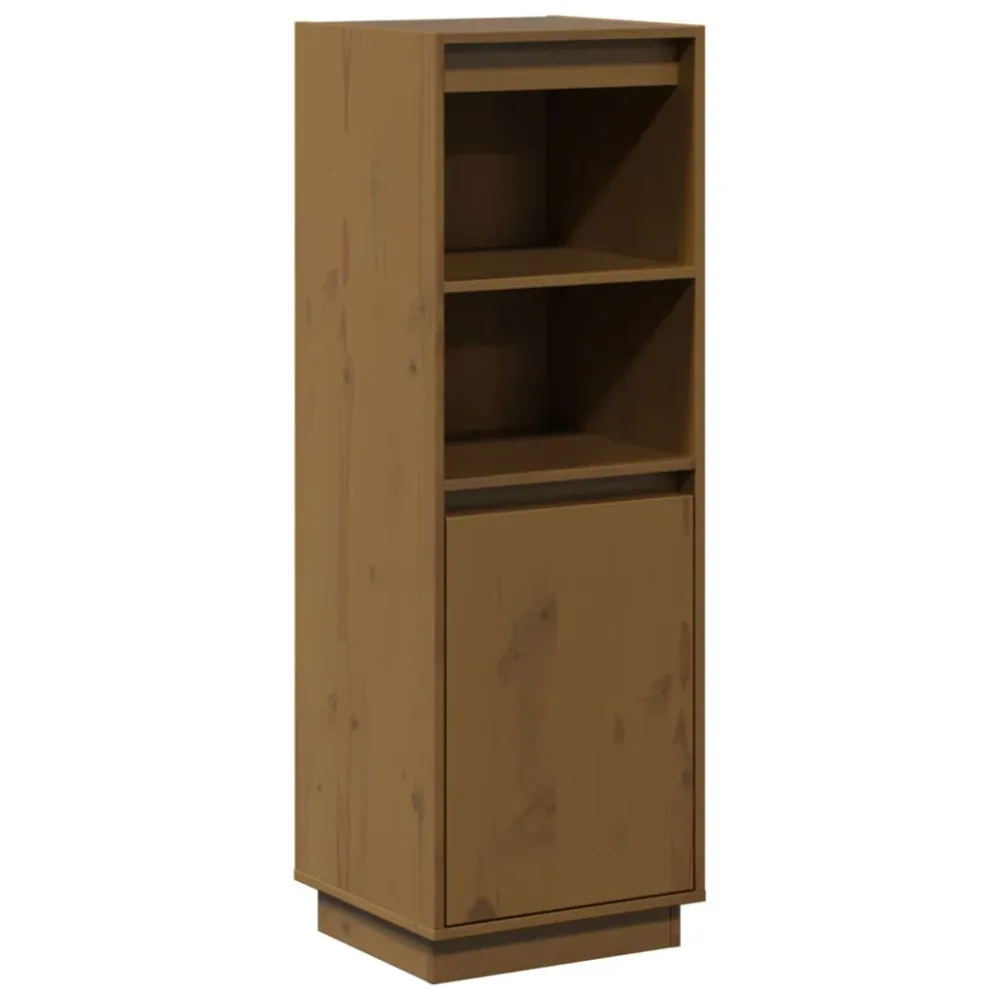 Buffet bahut commode armoire meuble de rangement organisateur cuisine salle de séjour salon haut 37 x 34 x 110 cm bois mas...