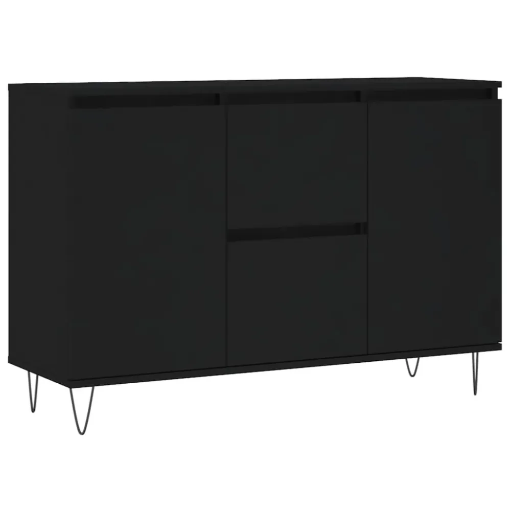 Buffet bahut commode armoire meuble de rangement organisateur cuisine salle de séjour salon 104 x 35 x 70 cm bois d’ingéni...