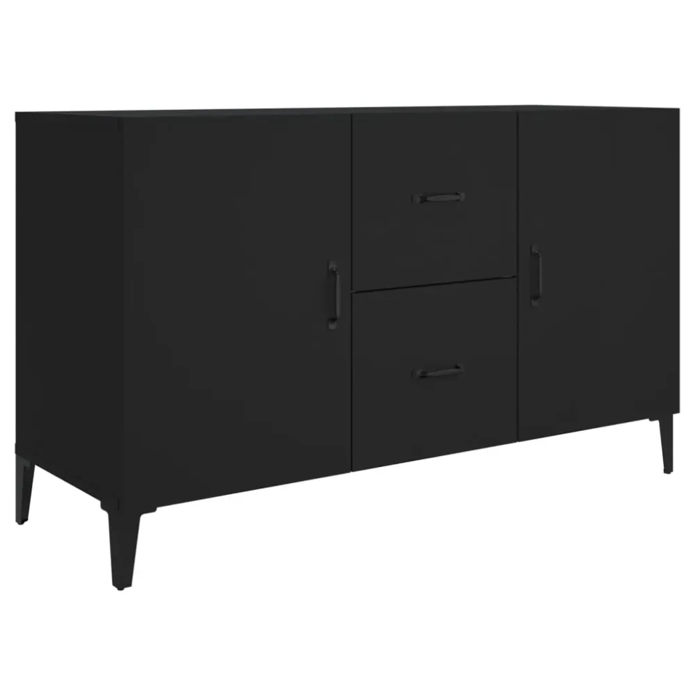 Buffet bahut commode armoire meuble de rangement organisateur cuisine salle de séjour salon 100 x 36 x 60 cm bois d'ingéni...