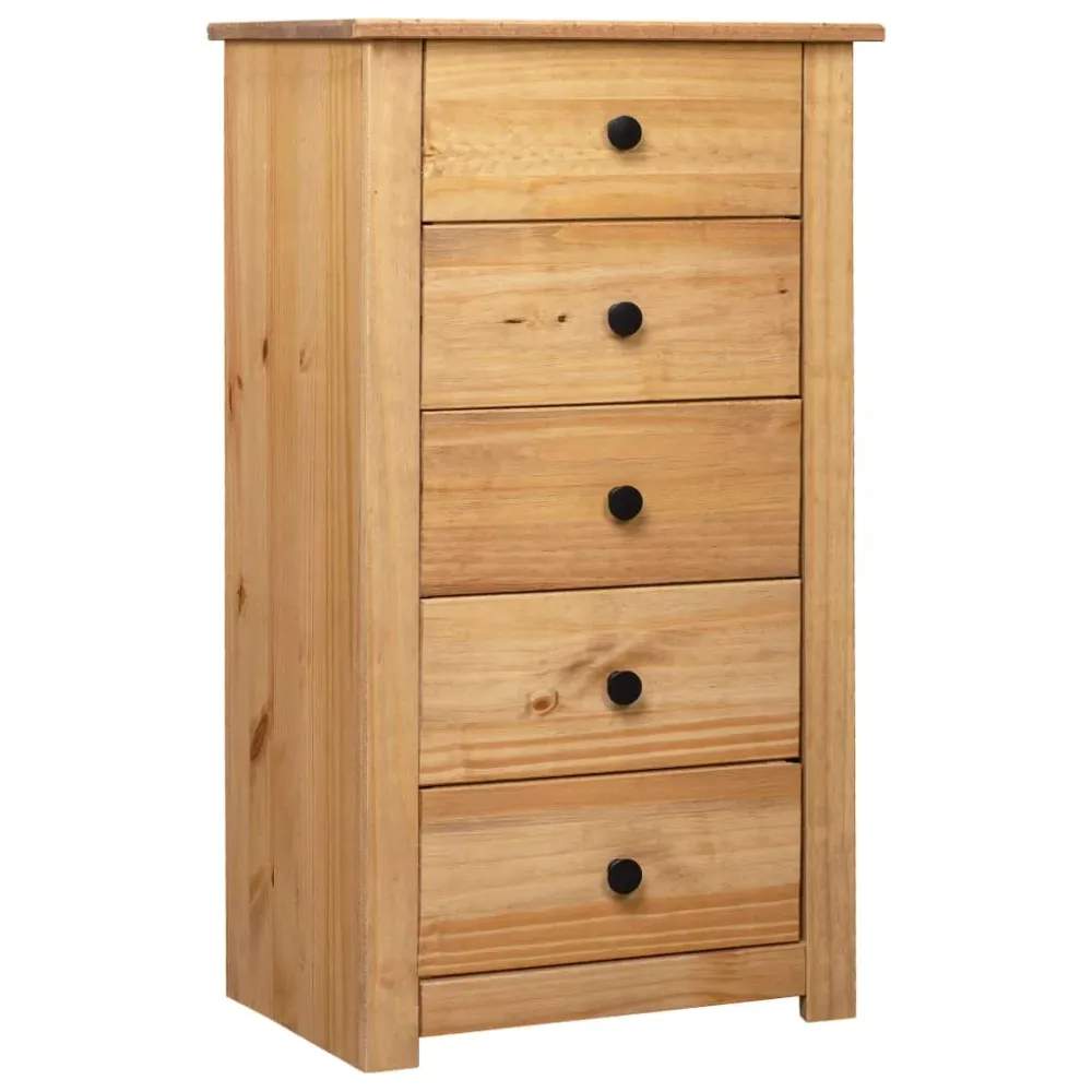 Buffet bahut commode armoire meuble de rangement organisateur cuisine salle de séjour salon 46 x 40 x 89 cm Pin Gamme Pana...