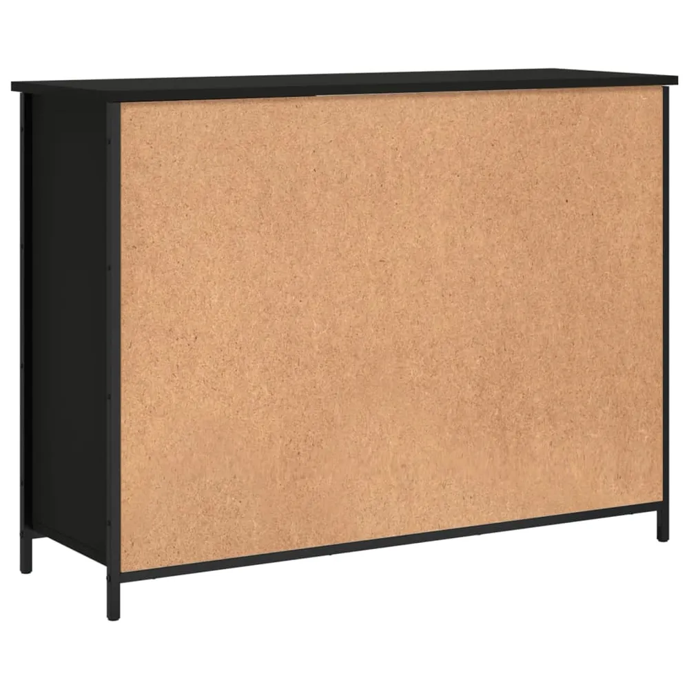 Buffet bahut commode armoire meuble de rangement organisateur cuisine salle de séjour salon 100 x 35 x 75 cm bois d'ingéni...
