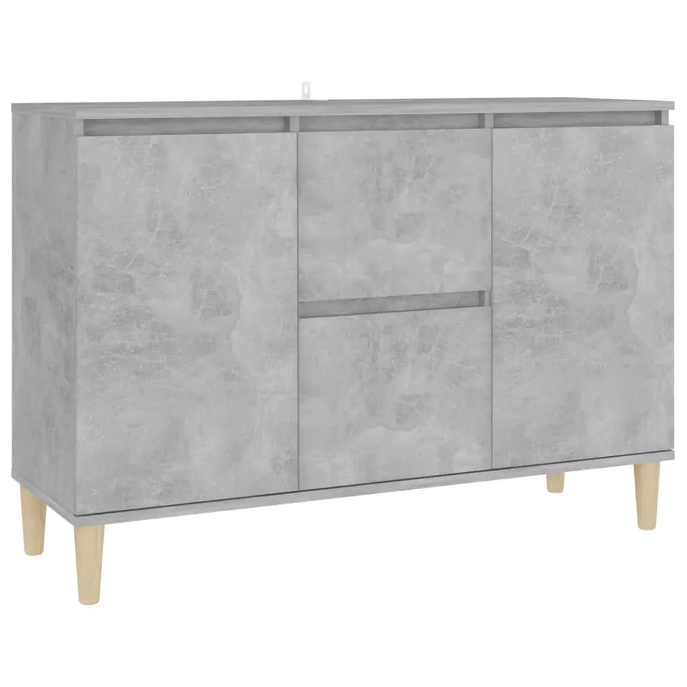 Buffet bahut commode armoire meuble de rangement organisateur cuisine salle de séjour salon 101 x 35 x 70 cm bois d'ingéni...