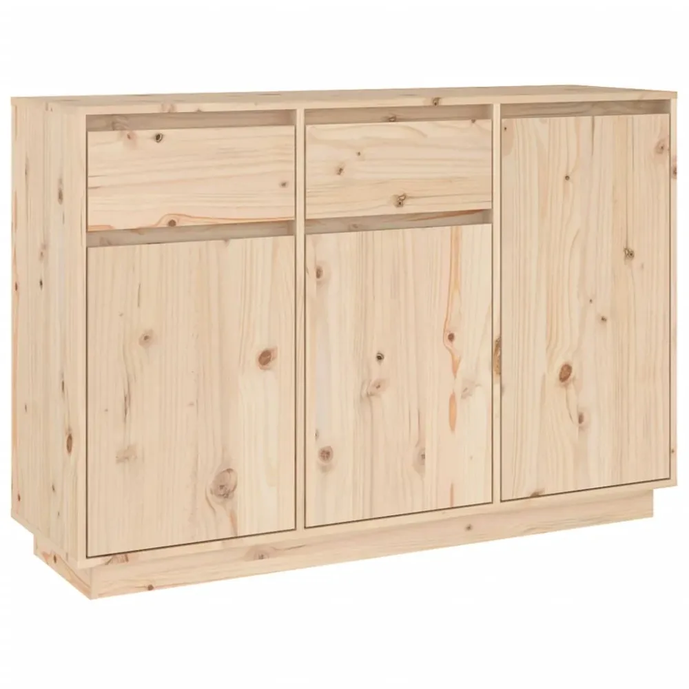 Buffet bahut commode armoire meuble de rangement organisateur cuisine salle de séjour salon 110 x 34 x 75 cm bois massif d...