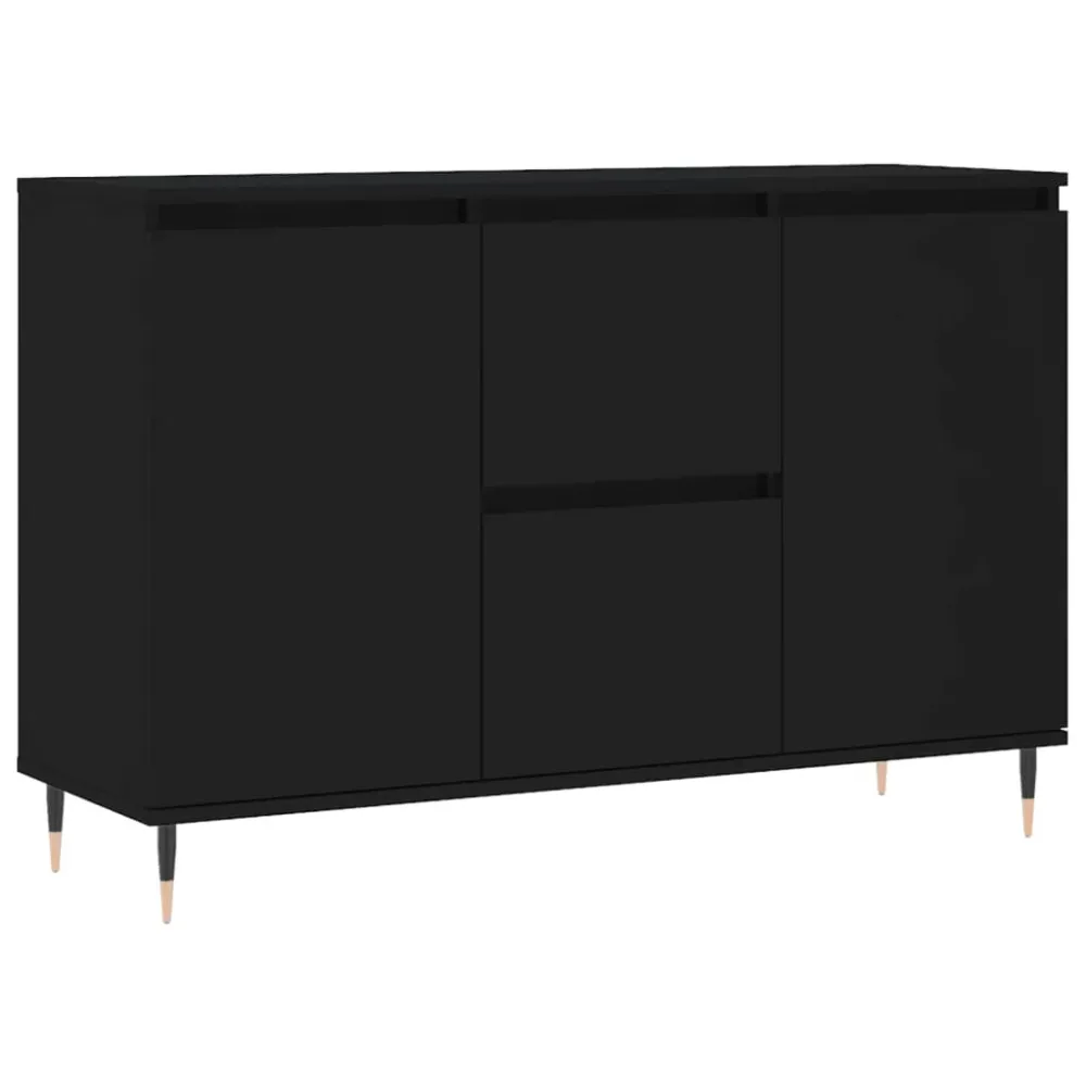 Buffet bahut commode armoire meuble de rangement organisateur cuisine salle de séjour salon 104 x 35 x 70 cm bois d’ingéni...