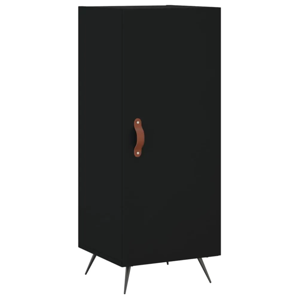 Buffet bahut commode armoire meuble de rangement organisateur cuisine salle de séjour salon 34,5 x 34 x 90 cm bois d'ingén...