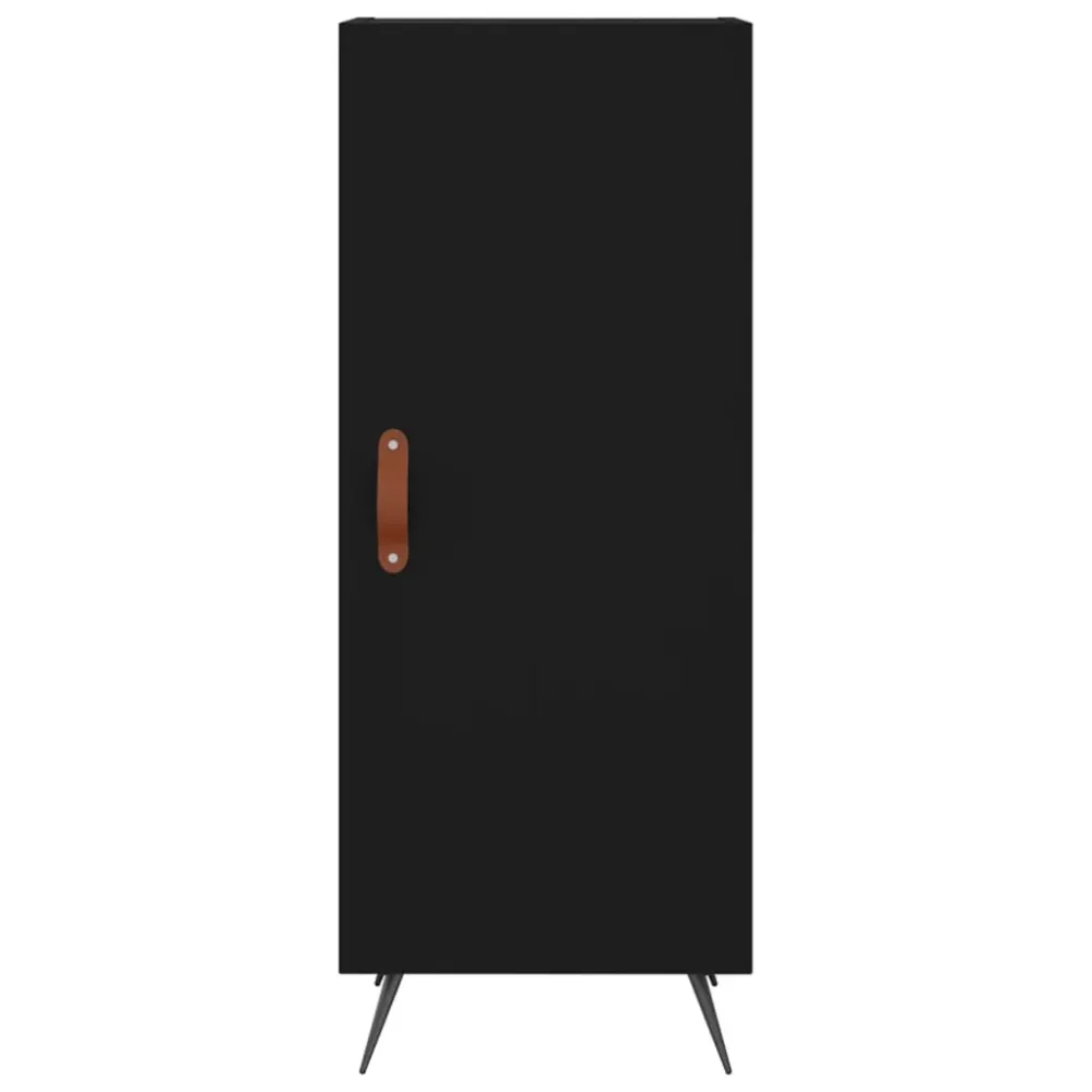 Buffet bahut commode armoire meuble de rangement organisateur cuisine salle de séjour salon 34,5 x 34 x 90 cm bois d'ingén...