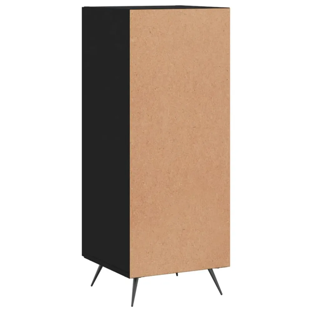Buffet bahut commode armoire meuble de rangement organisateur cuisine salle de séjour salon 34,5 x 34 x 90 cm bois d'ingén...