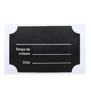 Lot de 24 Étiquettes Bocaux "Cuisine" 7cm Noir