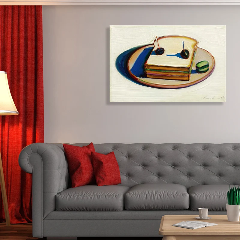 Toile de peinture à pain de Style usuel, décor artistique mural marron texturé pour chambre d'amis