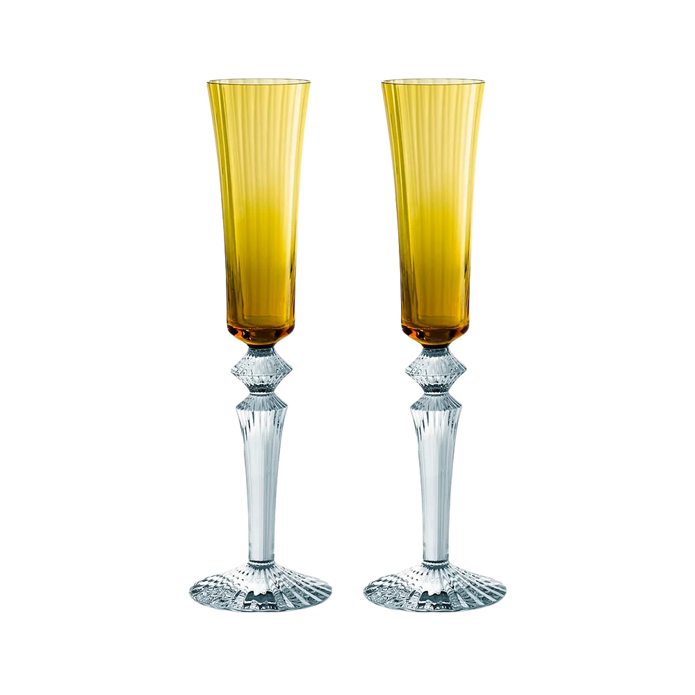 Copas Mille Nuits Flutissimo Amber (set de 2) Baccarat