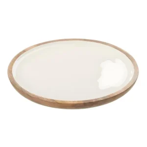 Coupelle Design en Bois "Amena" 20cm Blanc avec Garantie à Vie