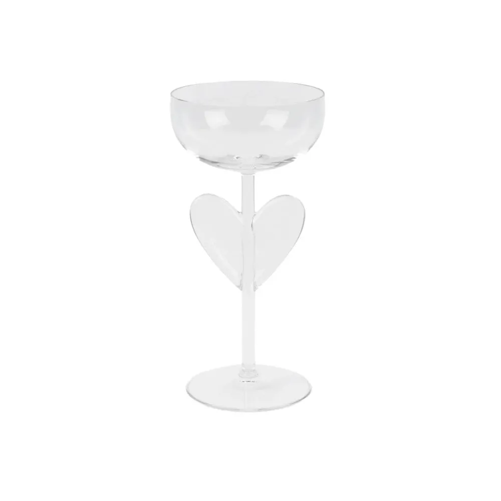 Spoon Club - Coupe Champagne - Cœur - Transparent