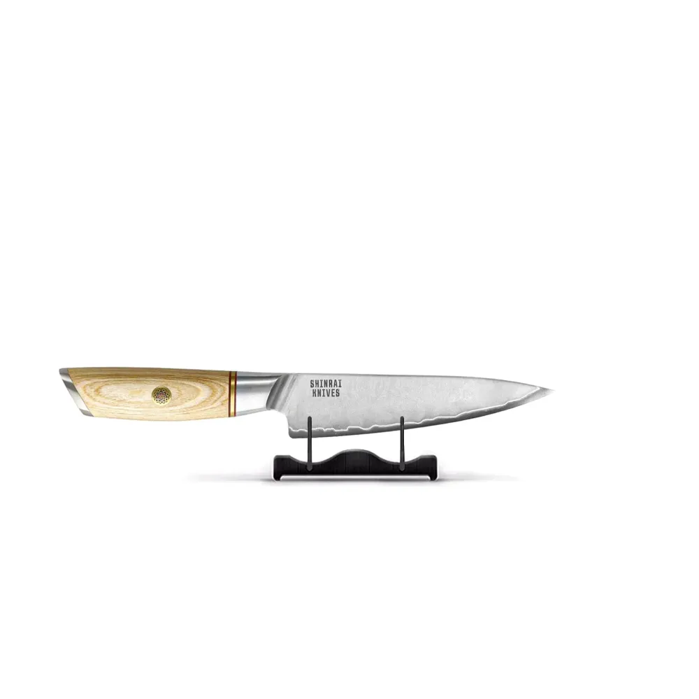 Couteaux Shinrai - Couteau d'office Hikari Damas 13 cm Shinrai Knives