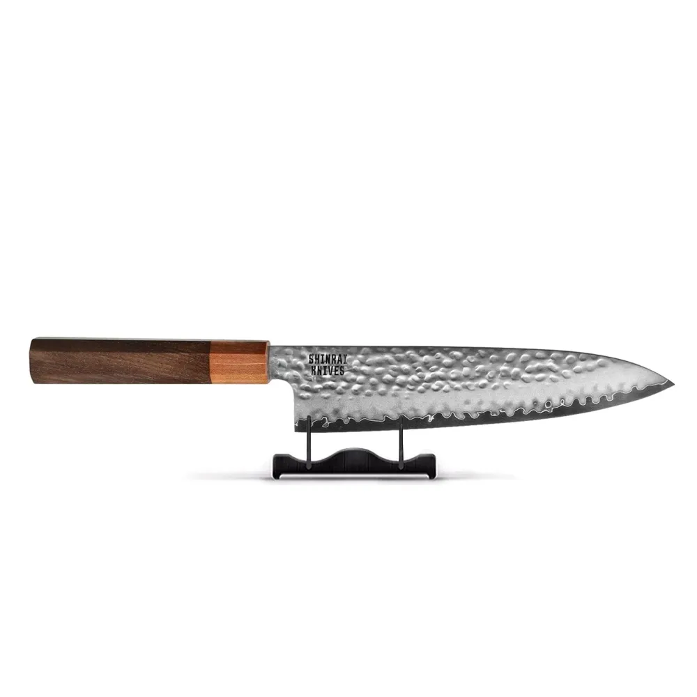 Couteaux Shinrai - Couteau de chef Damas exclusif Kigami 20 cm Shinrai Knives