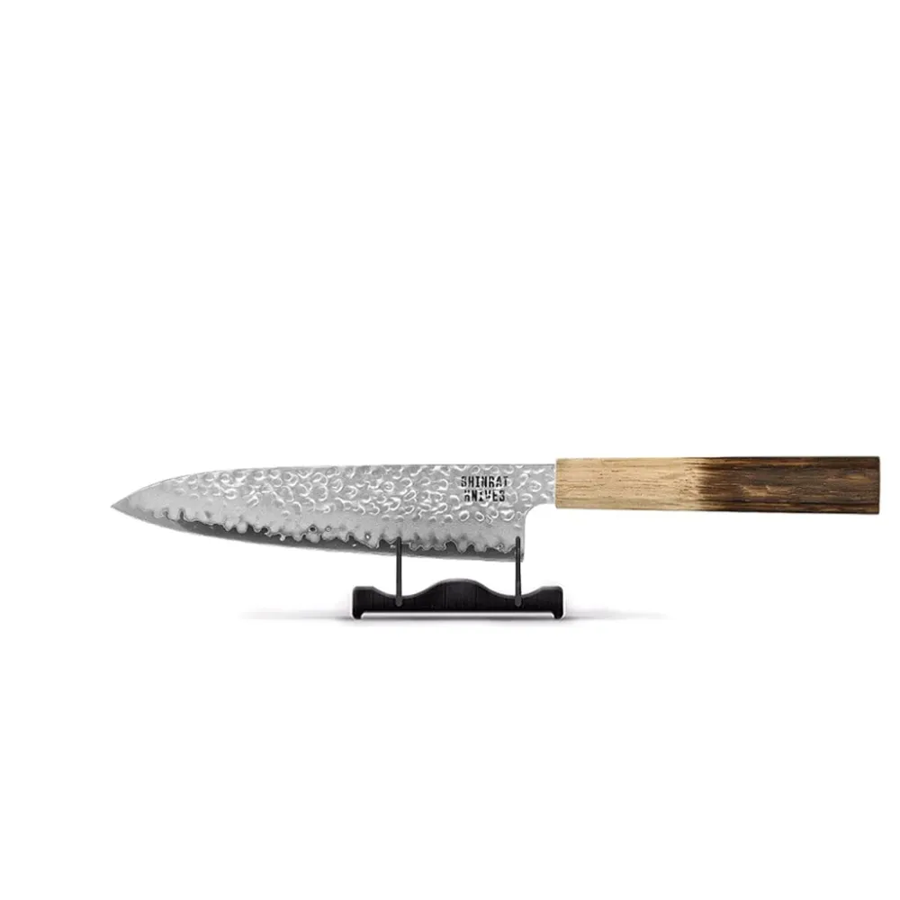 Shinrai Knives - Couteau de chef Jōnetsu Damas 20 cm