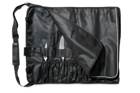 Mallette 5 couteaux de cuisine professionnels (office 9cm, universel 15cm, désosseur 15cm, santoku alvéolé 18cm, chef 21cm...
