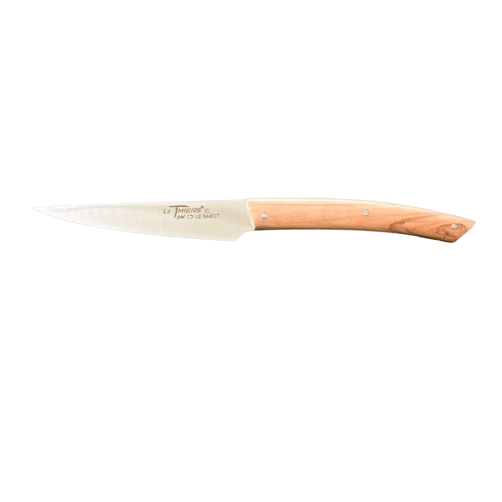 Coffret 6 couteaux Le Thiers Manches en bois d'olivier - Au Sabot