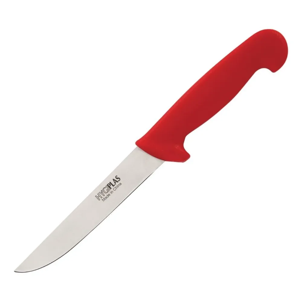 Couteau À Désosser À Lame Rigide Hygiplas Rouge 150Mm