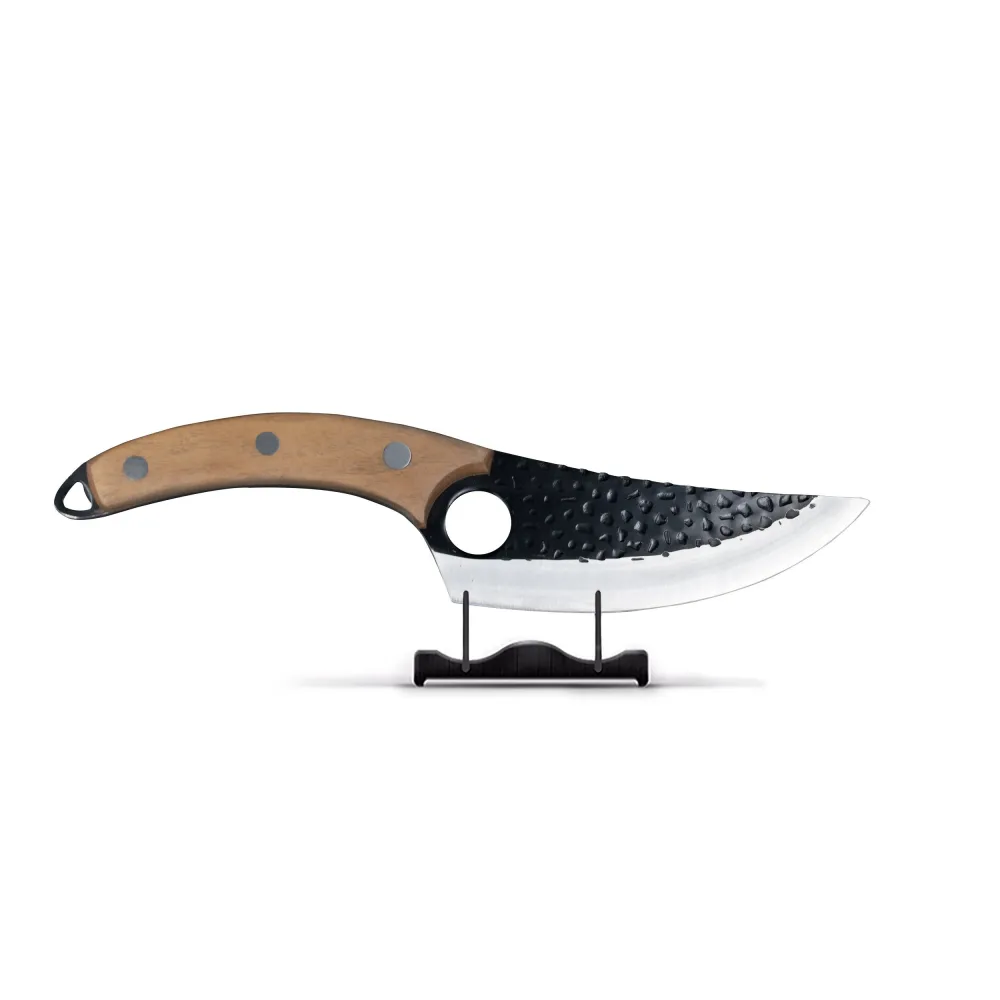 Série Gladiator en acier inoxydable - Couteau de chef universel avec étui - Marron Shinrai Knives