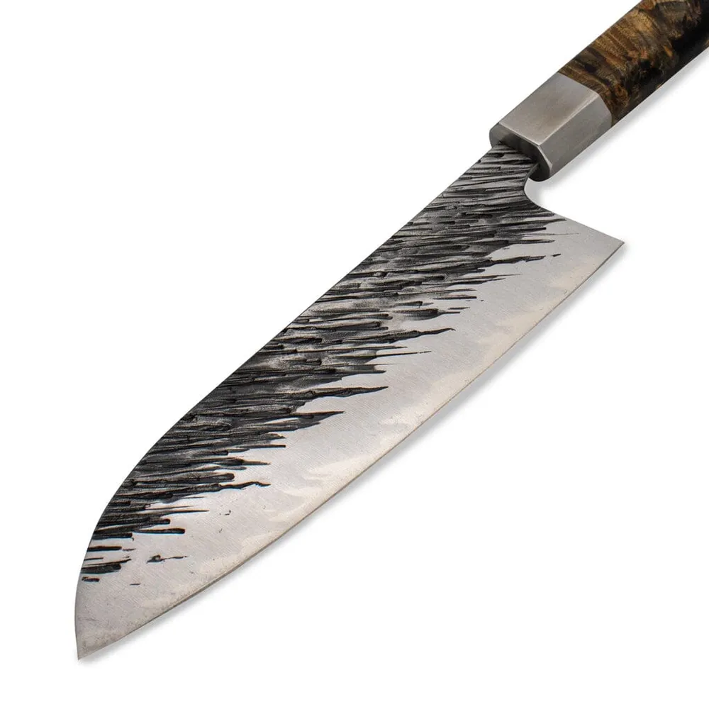 Ame - Motif pluie japonais Santoku 18 cm Satake