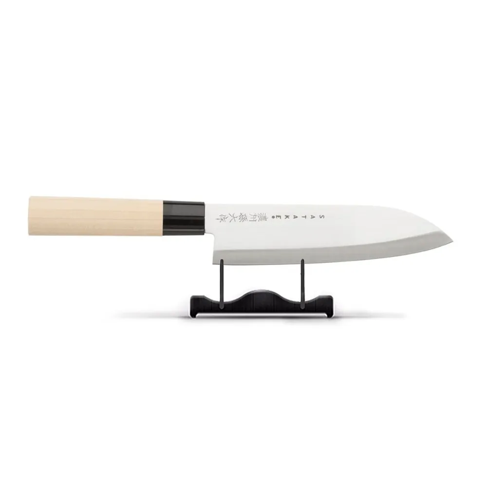 Satake - Couteau japonais santoku Bois de Magnolia 17 cm