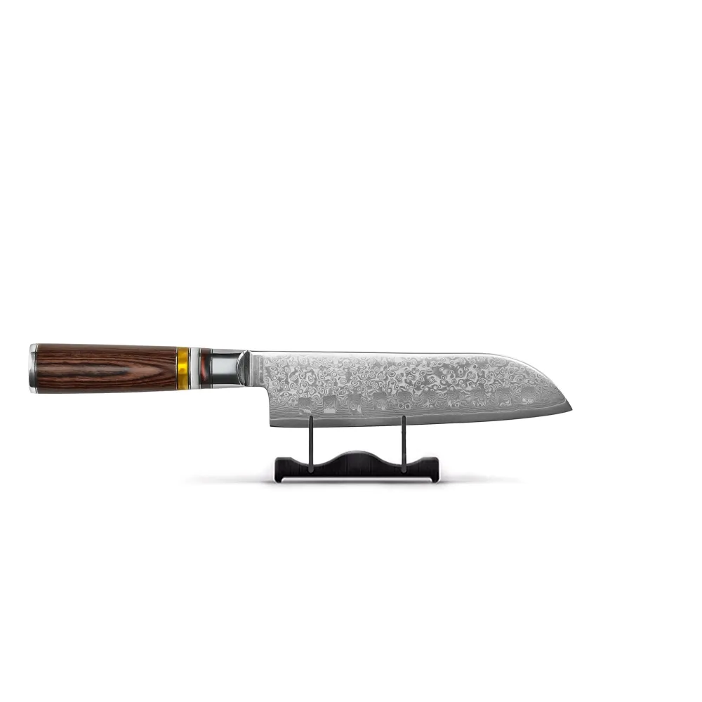 Micarta Jewels Damas Santoku 18 cm Shinrai Knives