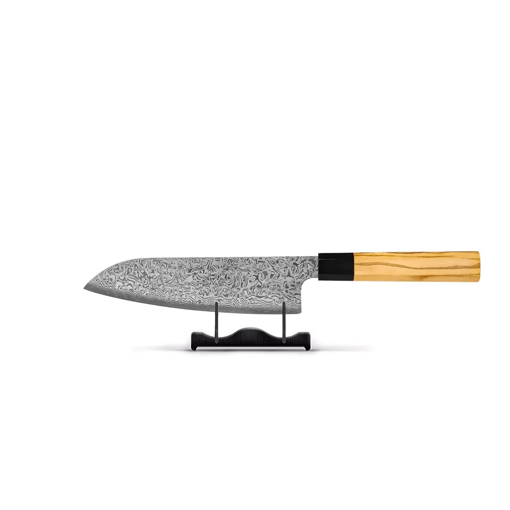Shinrai Japon - Couteau Santoku Takumi Kaza Damas 18 cm Shinrai Knives