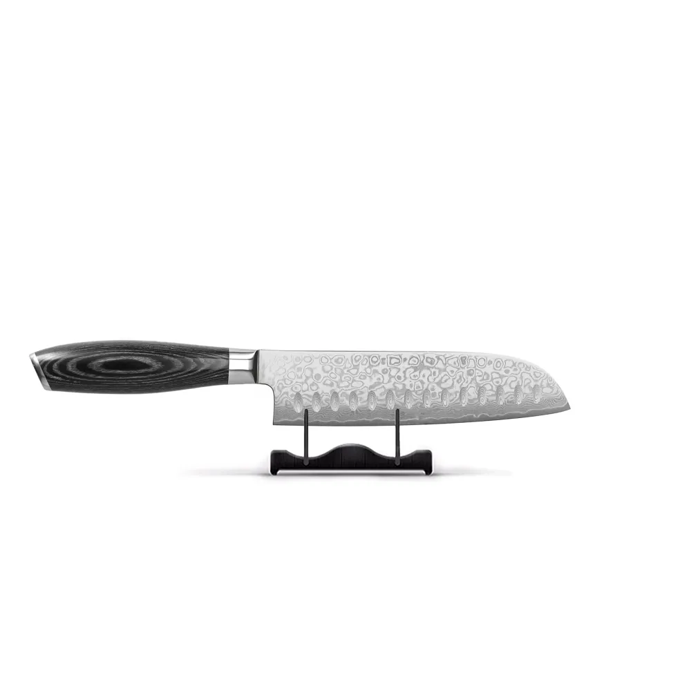 Shinrai Japon - Damassé Pakka Bois Santoku 18 cm Shinrai Knives