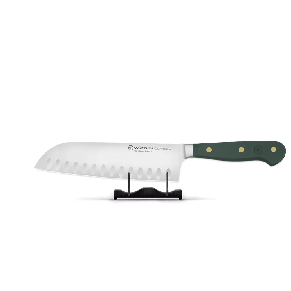 Wüsthof - Couteau Santoku classique au romarin frais avec trous 17 cm Wusthof