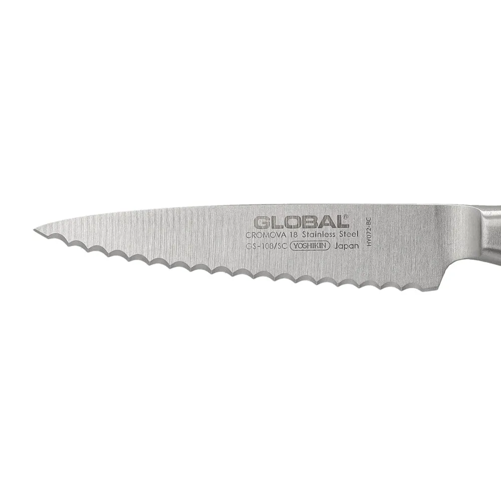 Global - GS108SC Couteau dentelé grossier 11,5 cm