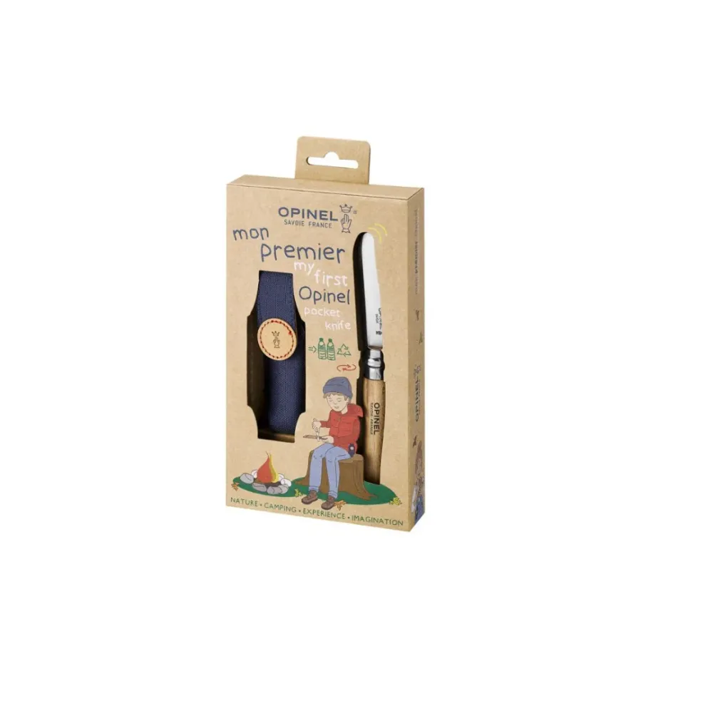Coffret Mon premier Opinel hêtre naturel avec étui