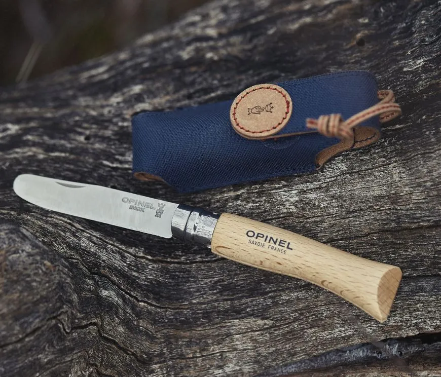 Coffret Mon premier Opinel hêtre naturel avec étui