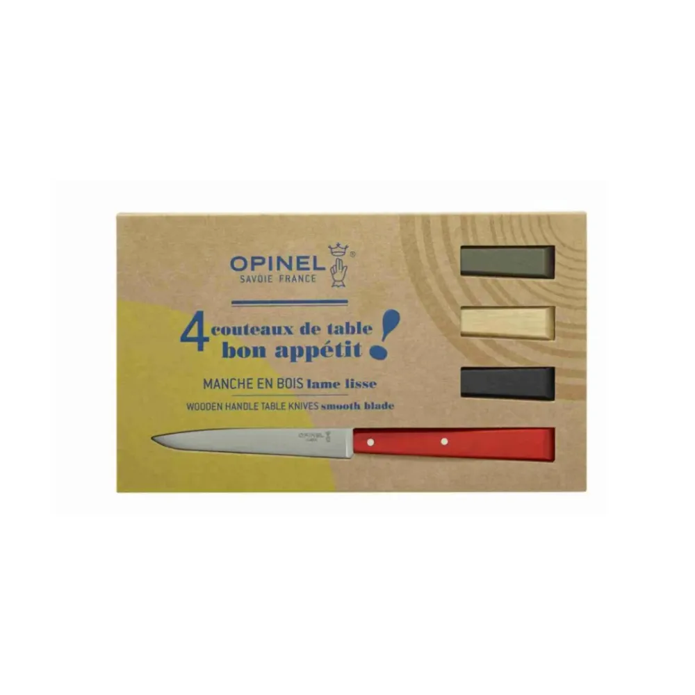 4 couteaux de table n°125 Bon Appétit Loft Opinel