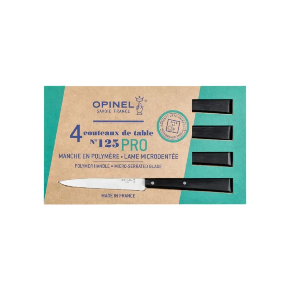 Opinel - Coffret Bon Appétit - 4 Couteaux de table - Nº125 Pro